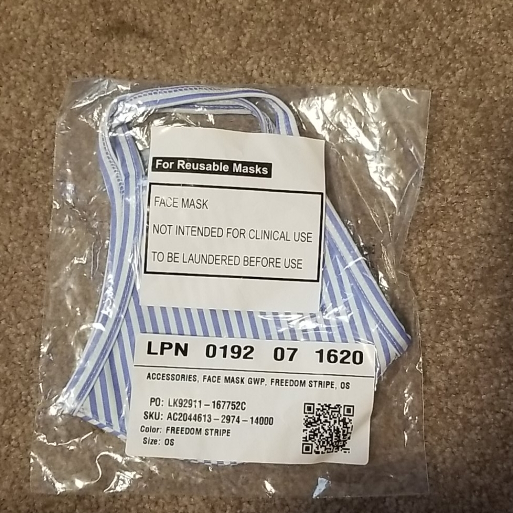 🔮NWT-Fabletics Face Mask-FreedomStripe-IN STOCK🔮 - Picture 4 of 11